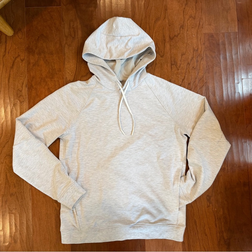 Lululemon City Sweat Pullover Heathered Light Grey Hoodie, Size M